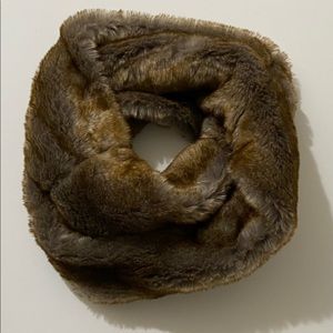WORLD MARKET faux fur infinity scarf